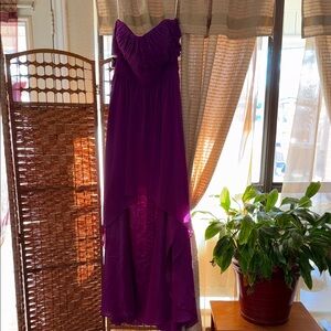 Brand New Elegant Strapless Purple Dress